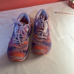Brooks Purple, Pink, and Orange Tie Dye Ghost 13 Running Shoes- Size 9.5